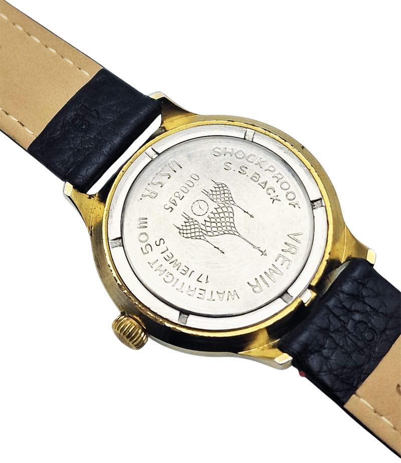 Vintage Vostok Vremir USSR - stalowy dekiel sygnowany