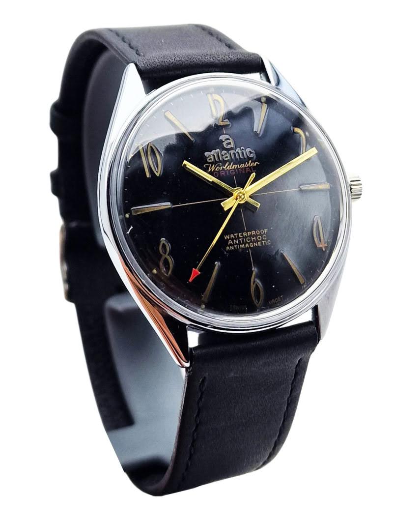 Atlantic Worldmaster Original 17 Jewels lata 60. - Idealny!