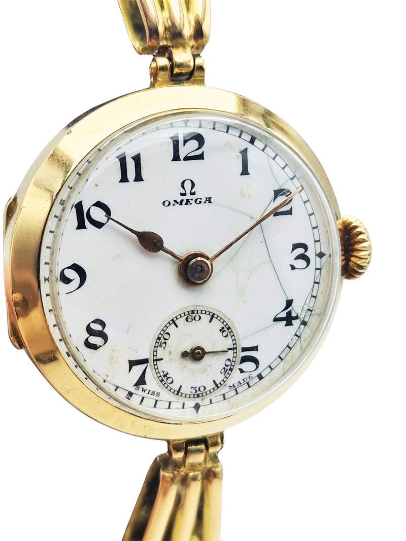 Luksusowa złota 14K (585) OMEGA z lat 20. - perfekcyjny stan!