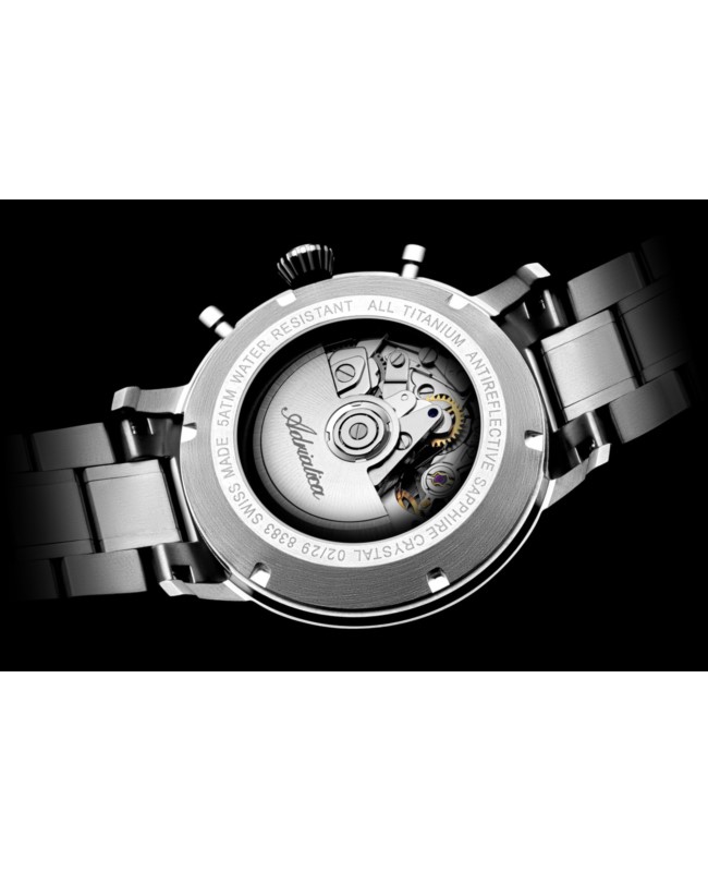 Zegarek Adriatica A8383.4114ACH (A83834114ACH) Automatic Chronograph Titanium