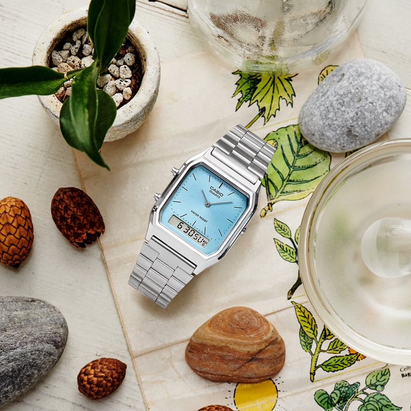 Zegarek Casio Vintage AQ-230A-2A1MQYES (AQ230A2A1MQYES)