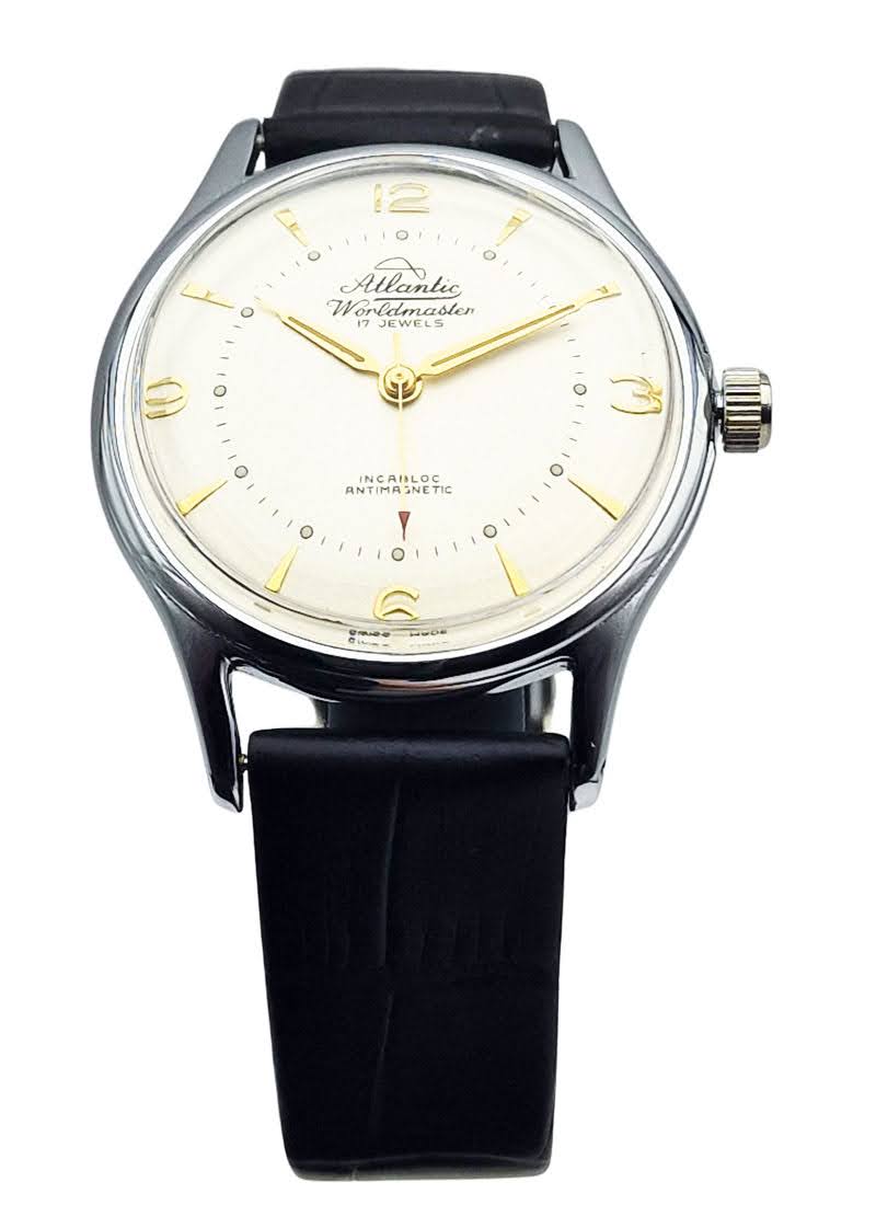 Szwajcarski zegarek mechaniczny Atlantic Worldmaster vintage premium