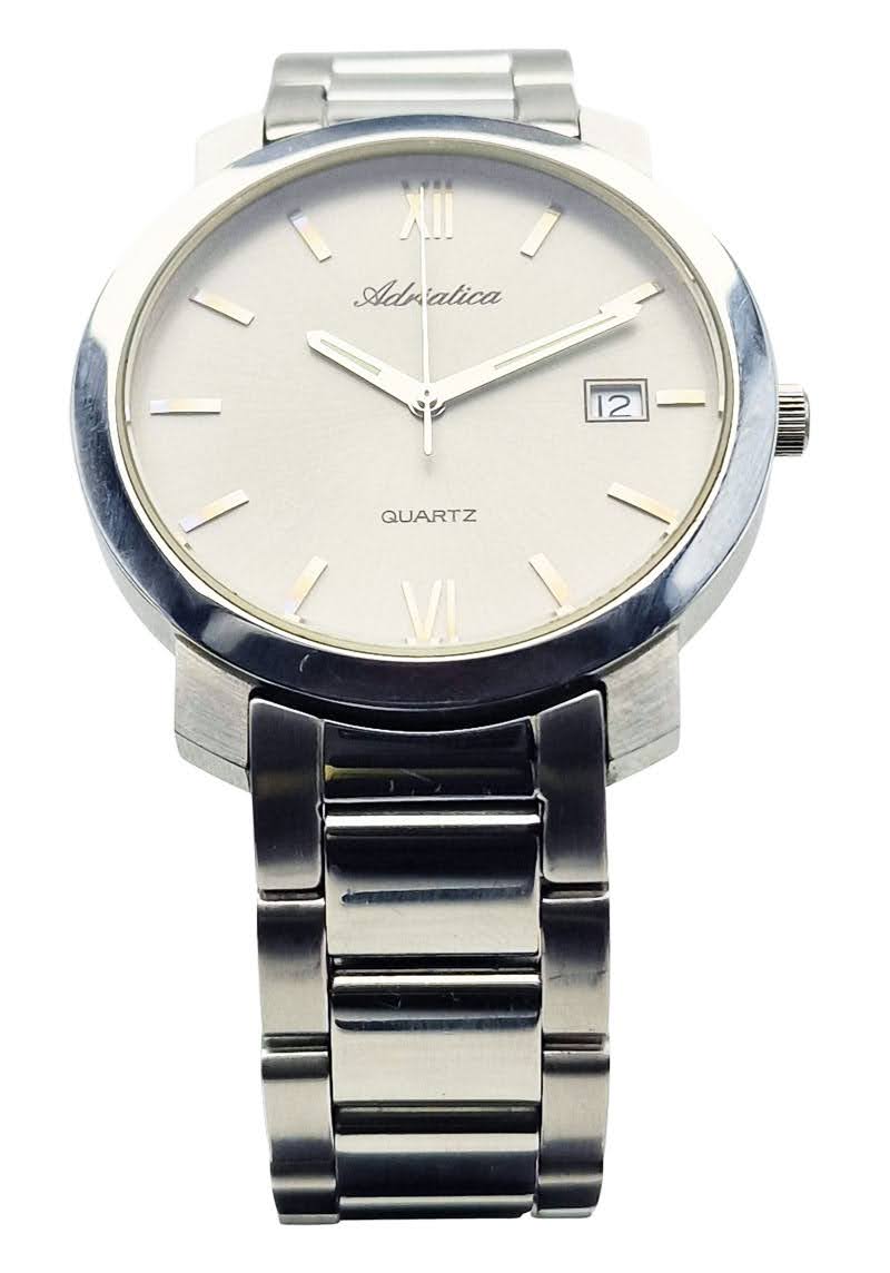 Adriatica Swiss Made elegancki zegarek garniturowy kwarcowy