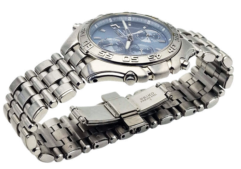 Piękny Seiko Chronograph 7T32 1991r. - idealny stan