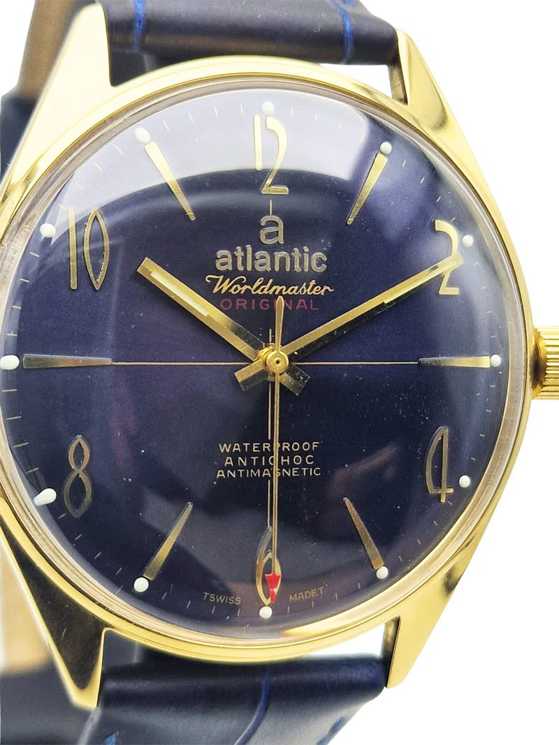 Piękny Atlantic Worldmaster Original 17 Jewels - doskonały stan!