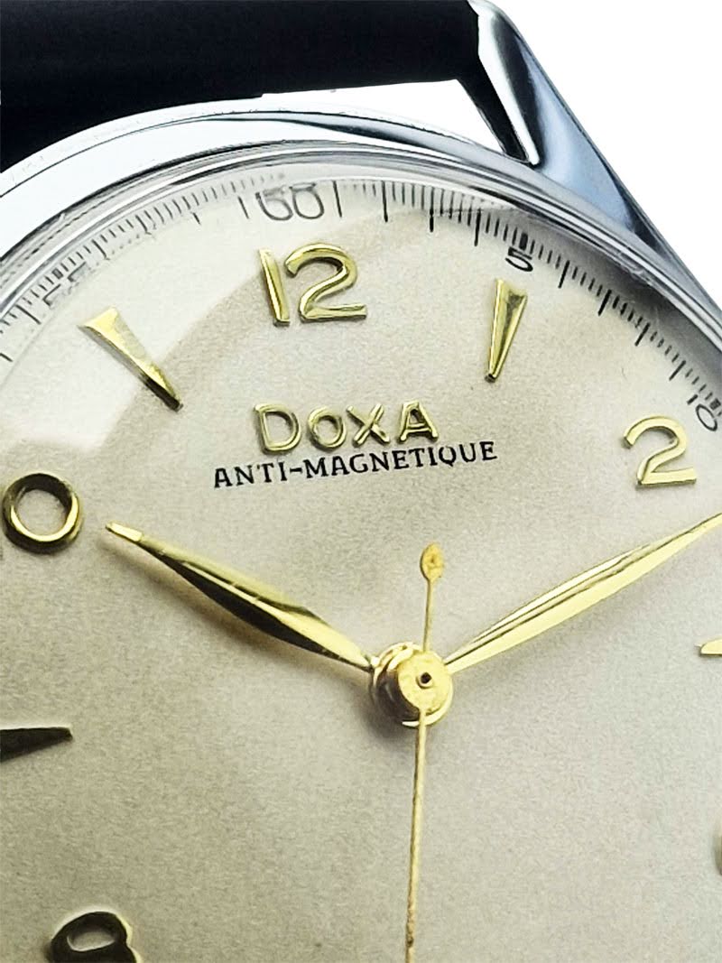 Piękna Doxa Anti-Magnetic lata 50. - profesjonalna renowacja!