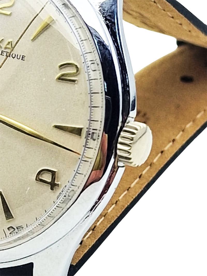 Piękna Doxa Anti-Magnetic lata 50. - profesjonalna renowacja!