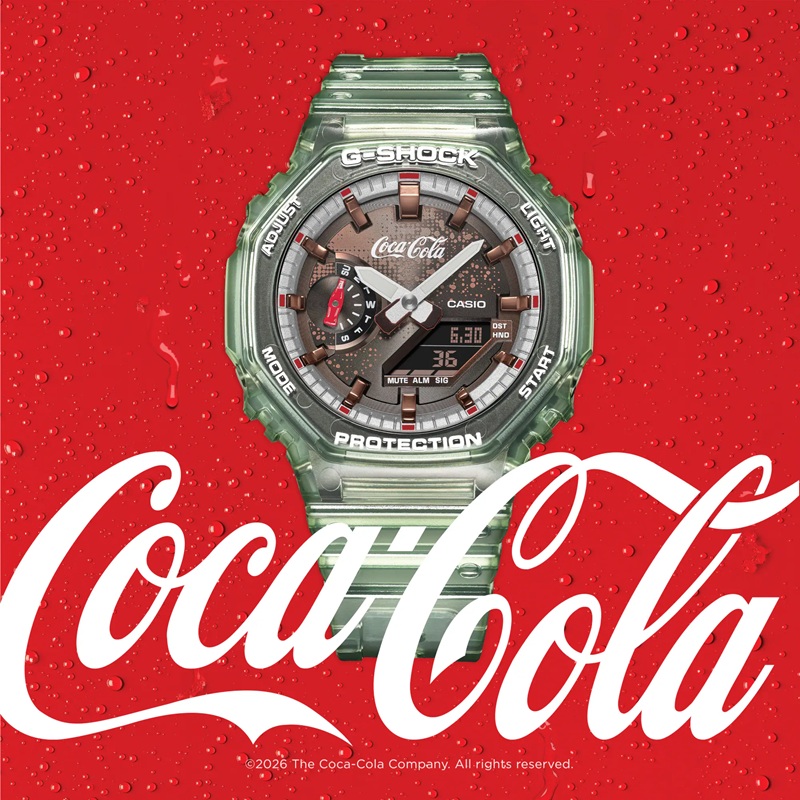 Zegarek Casio G-Shock Octagon Coca-Cola Edition GA-2100CC-3A (GA2100CC3A)