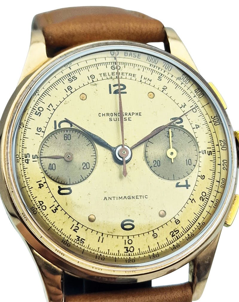 Unikatowy Chronographe Suisse Landeron 51 - doskonały stan!