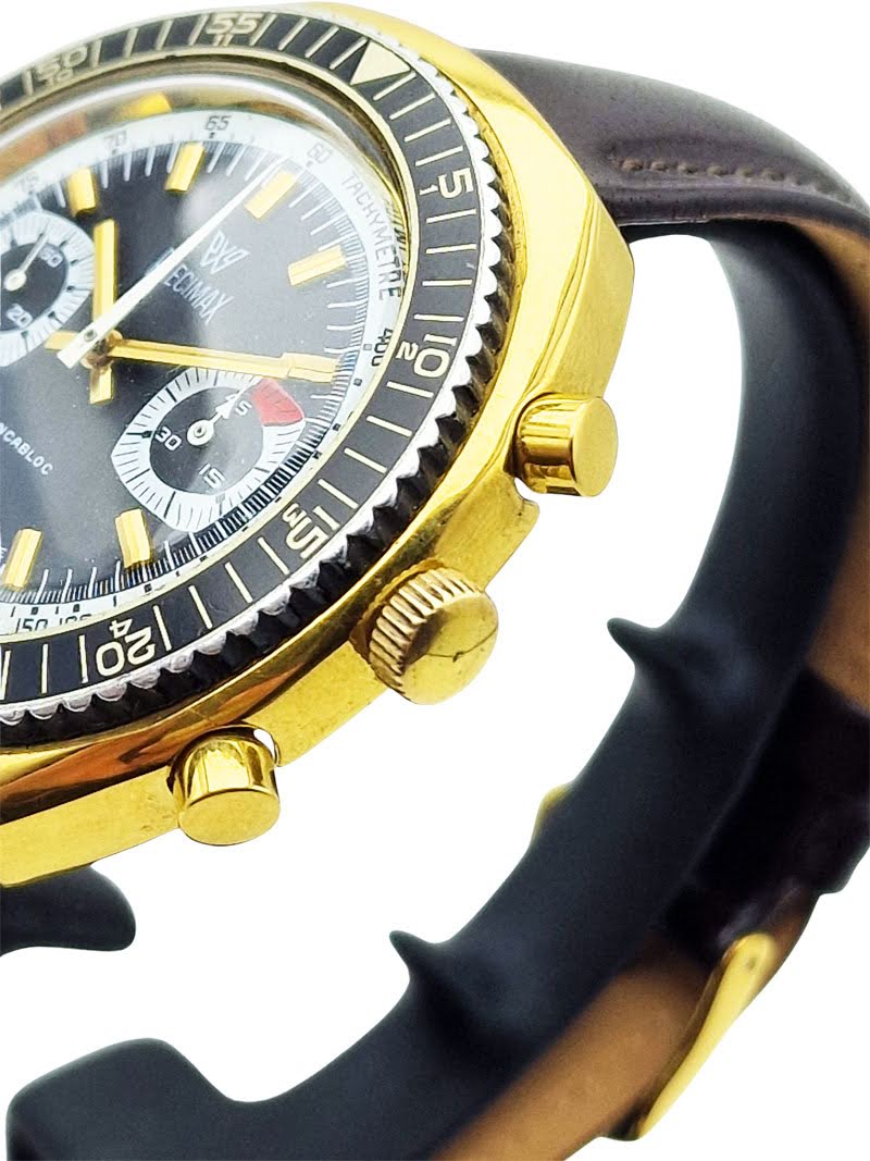 Unikatowy Precimax Chronograph Valjoux 7734 lata 70. - doskonały stan!