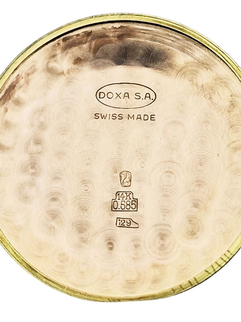 Złota 14K Doxa Anti-Magnetique Cal. 1147 lata 50. - idealny stan!