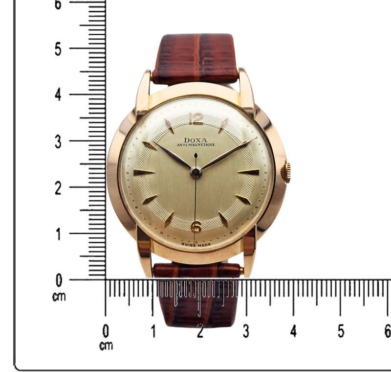 Złota 14K Doxa Anti-Magnetique Cal. 1147 lata 50. - idealny stan!