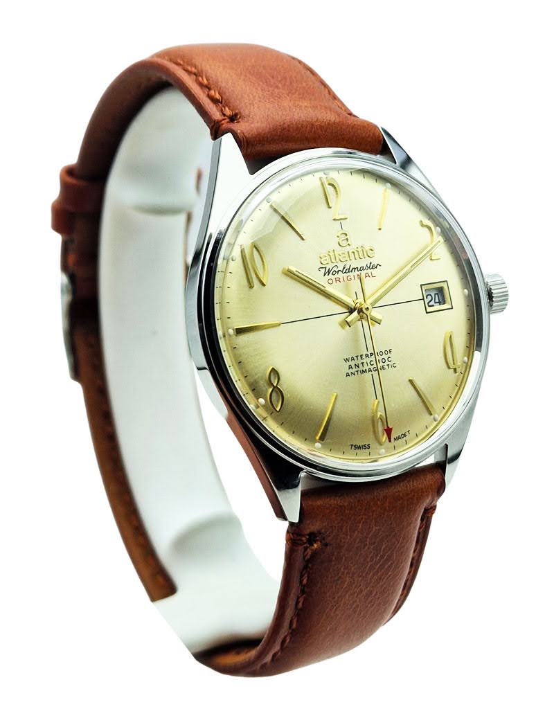 Atlantic Worldmaster Original 17 Jewels 969 - doskonały stan!