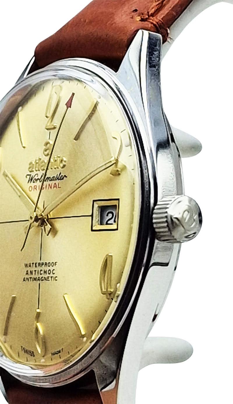 Atlantic Worldmaster Original 17 Jewels 969 - doskonały stan!
