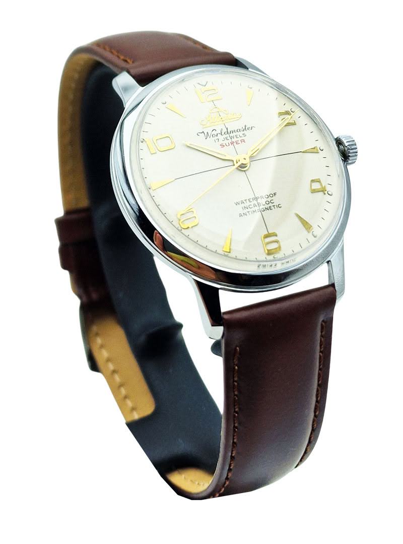 Atlantic Worldmaster Super 17 Jewels ETA 1113 - perfekcyjny stan!