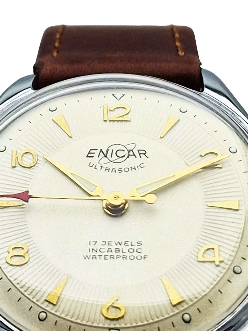 Unikatowy Enicar Ultrasonic 17 Jewels - piękna renowacja!