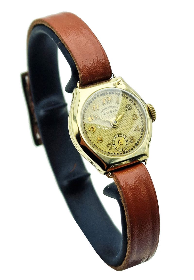 Damska złota Lusia Chronometre 14K 0.585 z lat 30. - doskonały stan!