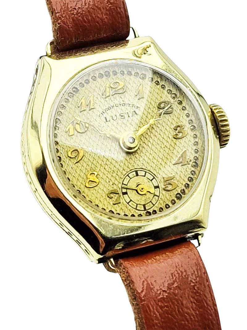 Damska złota Lusia Chronometre 14K 0.585 z lat 30. - doskonały stan!