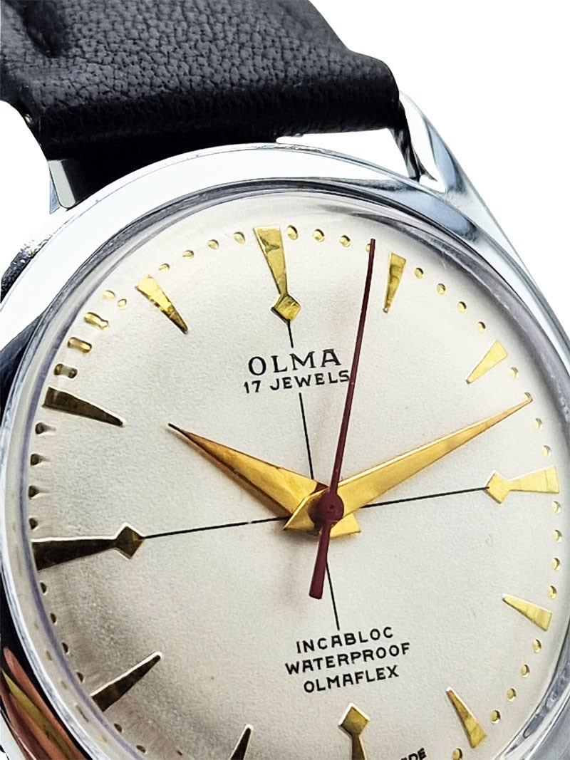 Unikatowa Olma 17 Jewels Olmaflex - piękna renowacja!