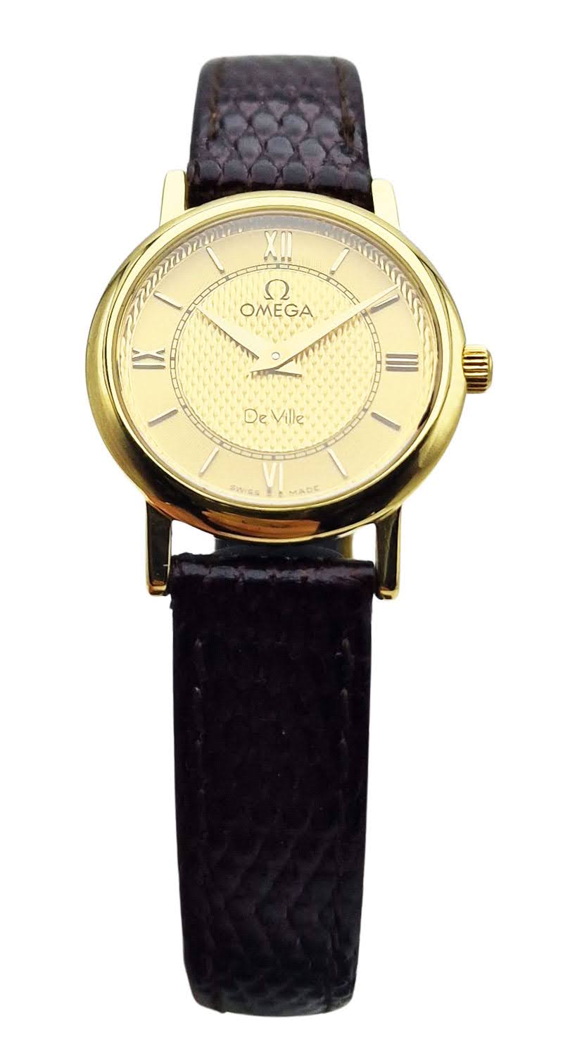Piękna, złota 18K Omega De Ville z 1998r. - doskonały stan!