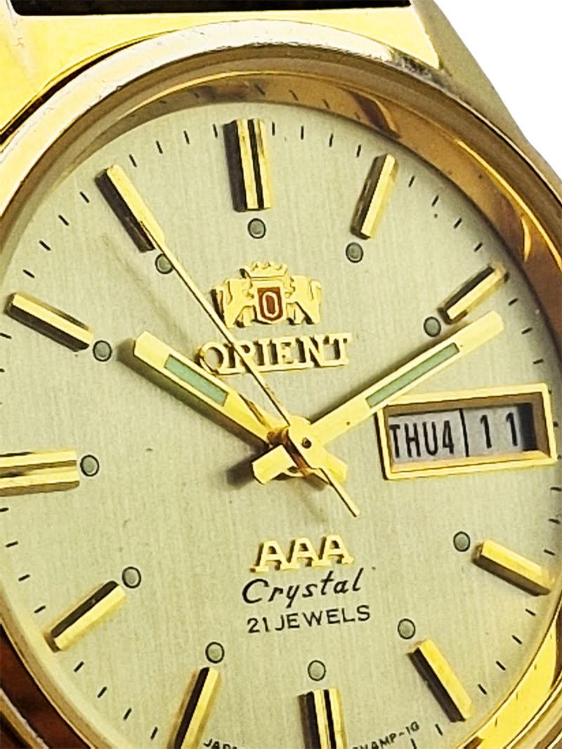 Kolekcjonerski Orient Crystal złocony