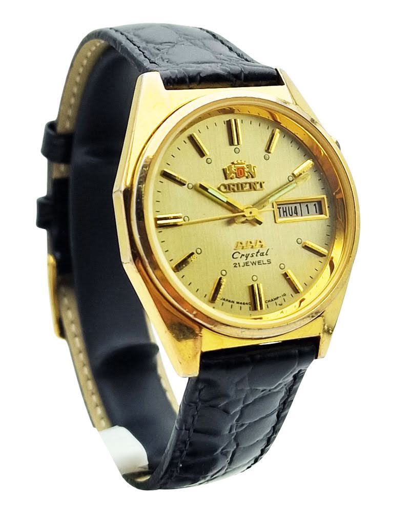 Orient 21 Jewels złota tarcza- wyjątkowy