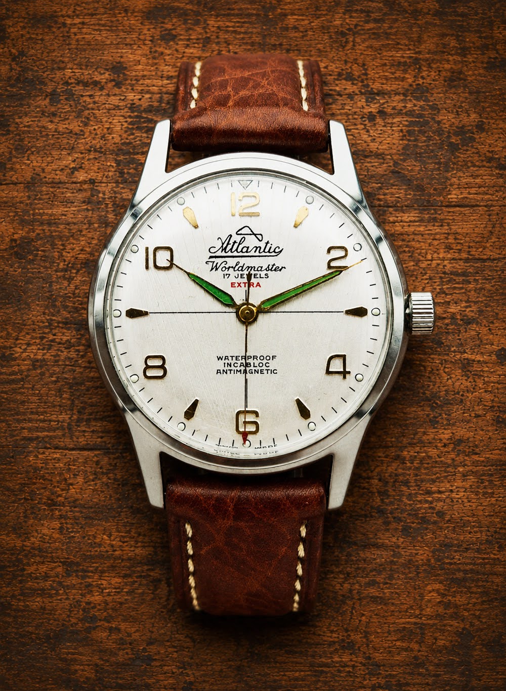 Atlantic Worldmaster Extra 17 Jewels - Doskonały stan!