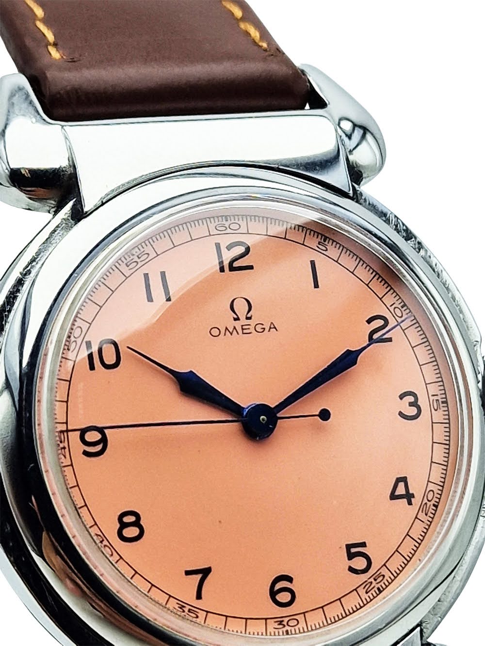 Używany zegarek Omega Salmon Scarab lata 30. - Unikat kolekcjonerski po profesjonalnej renowacji!