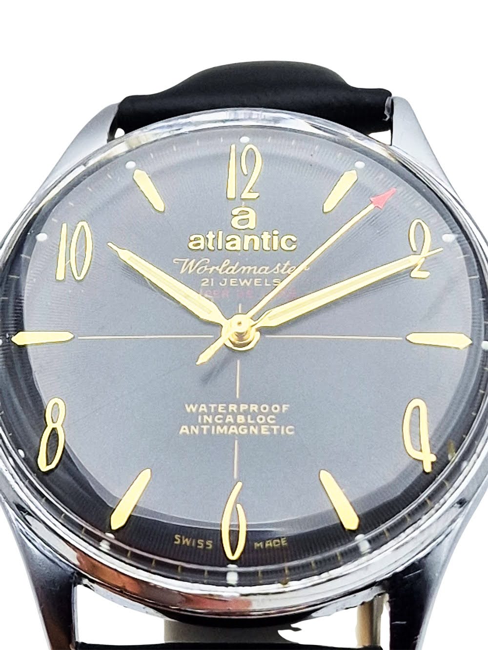 Atlantic Worldmaster 21 Jewels lata 60. - bardzo dobry stan!