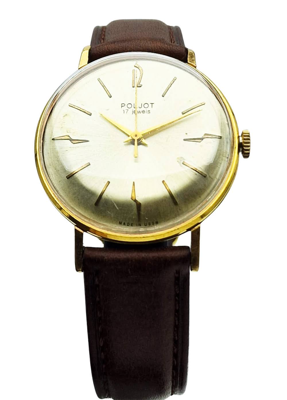 Poljot 17 Jewels - Złocona koperta!