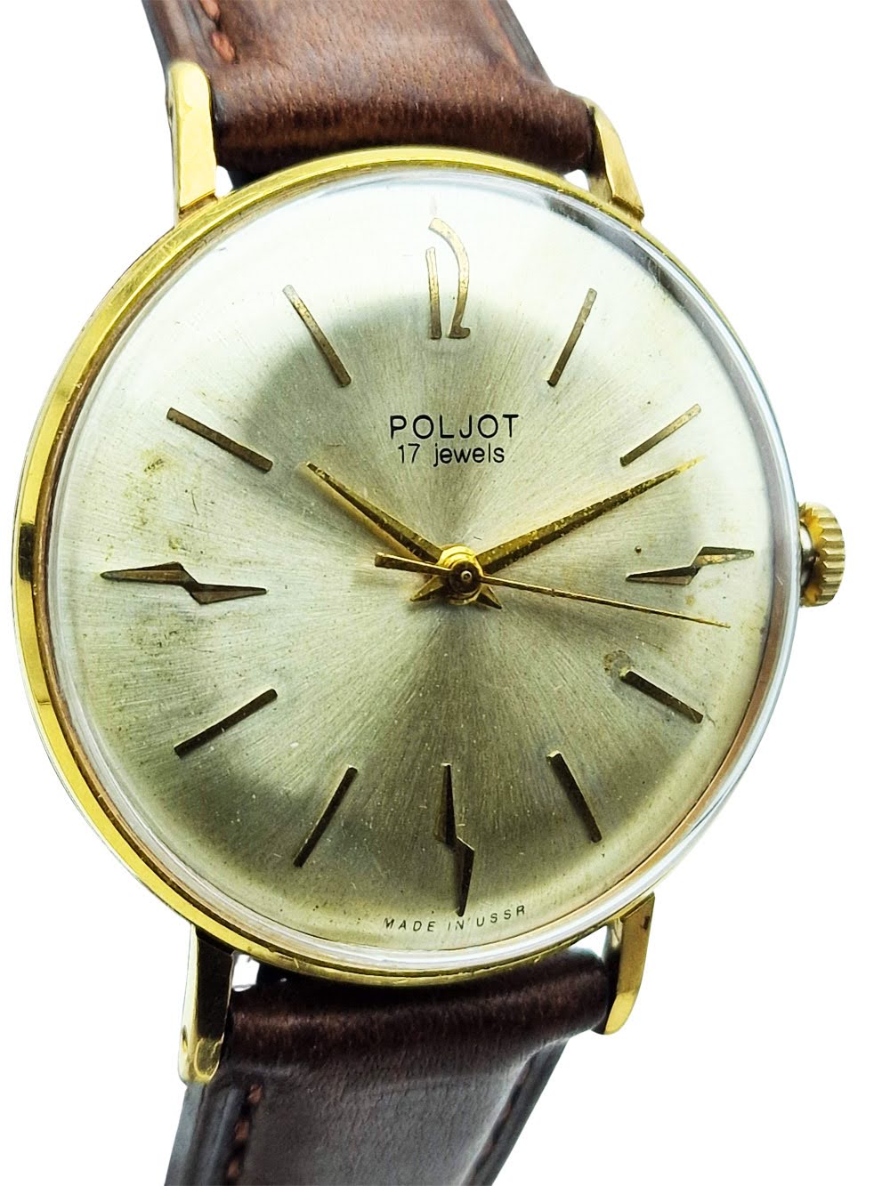 Poljot 17 Jewels - Złocona koperta!