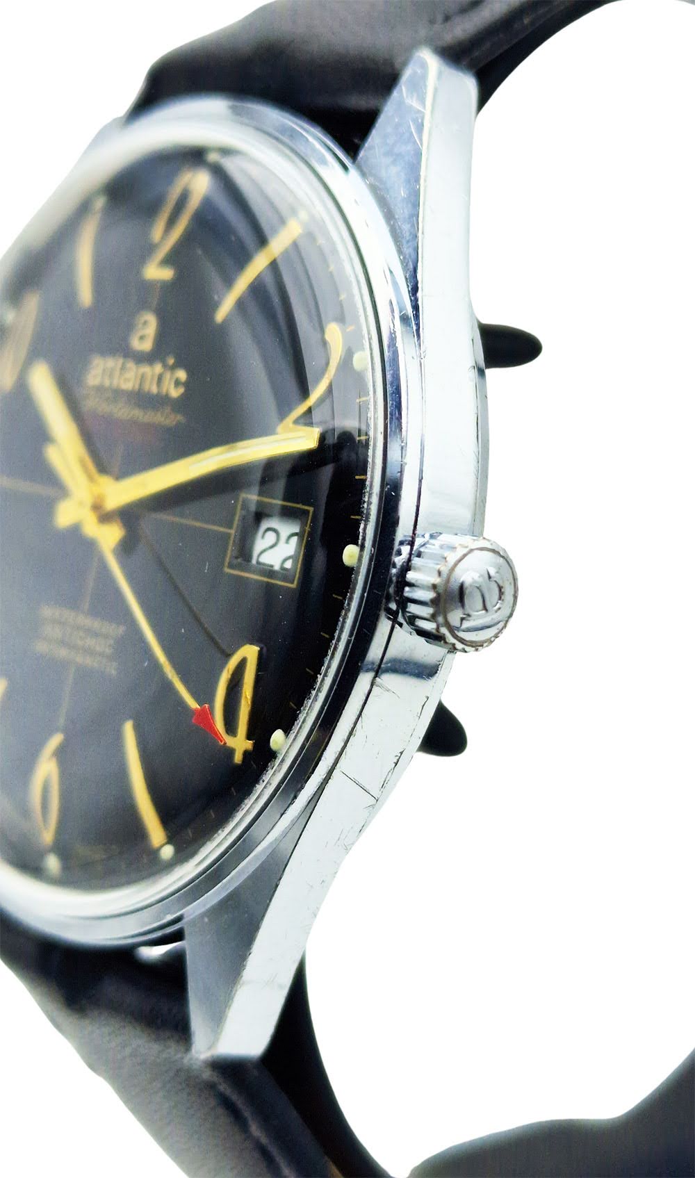 Unikatowy Atlantic Worldmaster 17 Jewels lata 70. - 100 % Originalny Perfekcyjny stan!