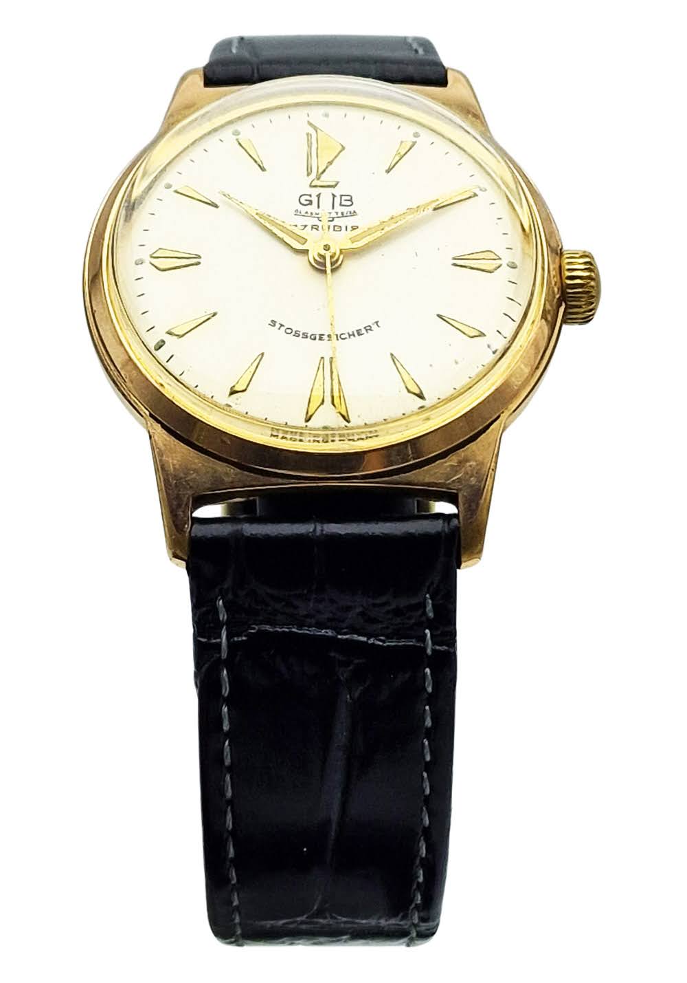 Pozłacany Glashutte lata 50. - 100% Oryginalny, nieodnawiany!