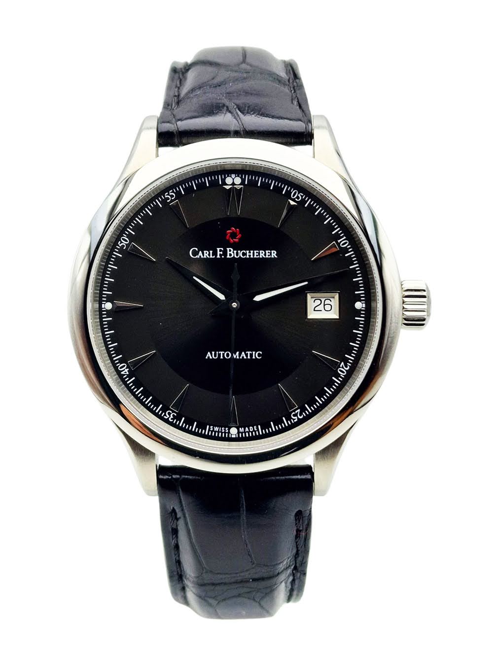 Carl F.Bucherer Manero AutoDate - Fabryczny Komplet, Ideał!