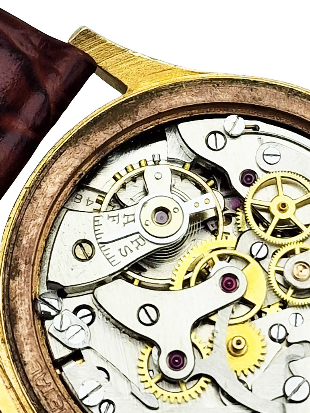 Złoty 14K Titus Genève Chronograph - doskonały stan!