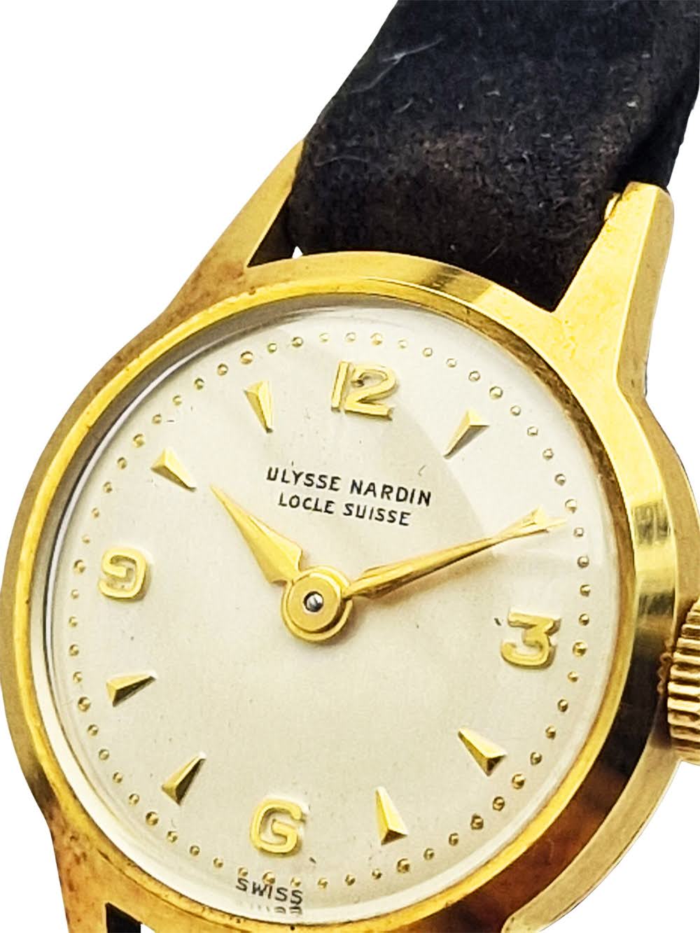 Złoty 18K Ulysse Nardin lata 50. - stan idealny!