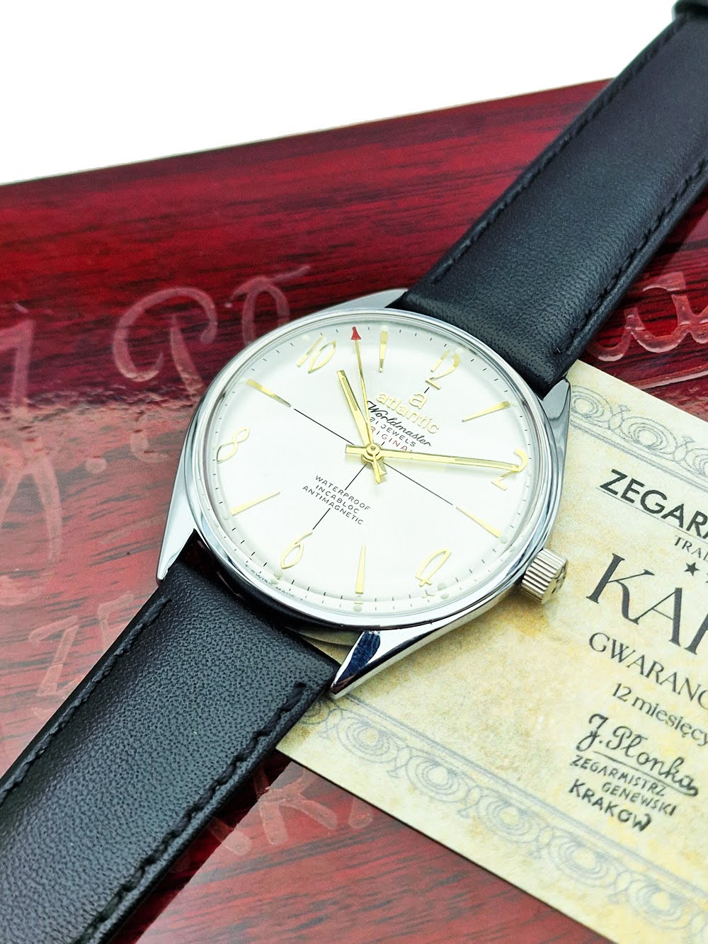 Atlantic Worldmaster Original 21 Jewels lata 60. - piękna renowacja!