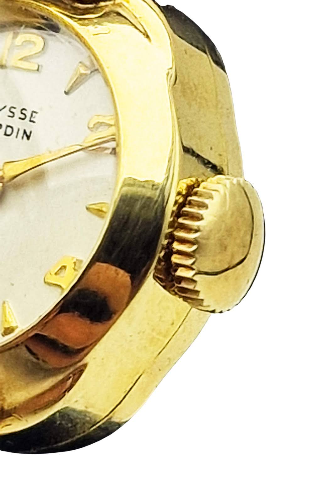 Złocony 90 mikronów Ulysse Nardin lata 50. - stan sklepowy!