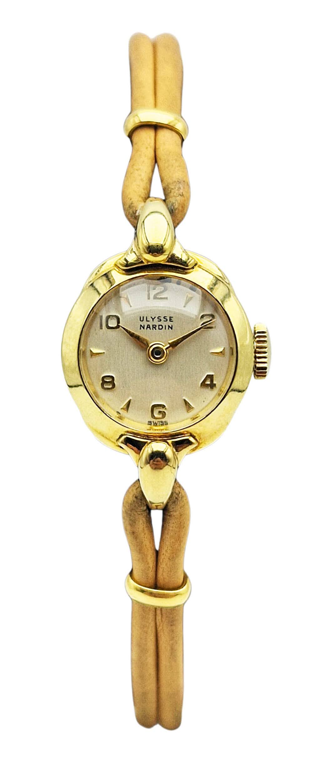 Złocony 90 mikronów Ulysse Nardin lata 50. - stan sklepowy! Kraków