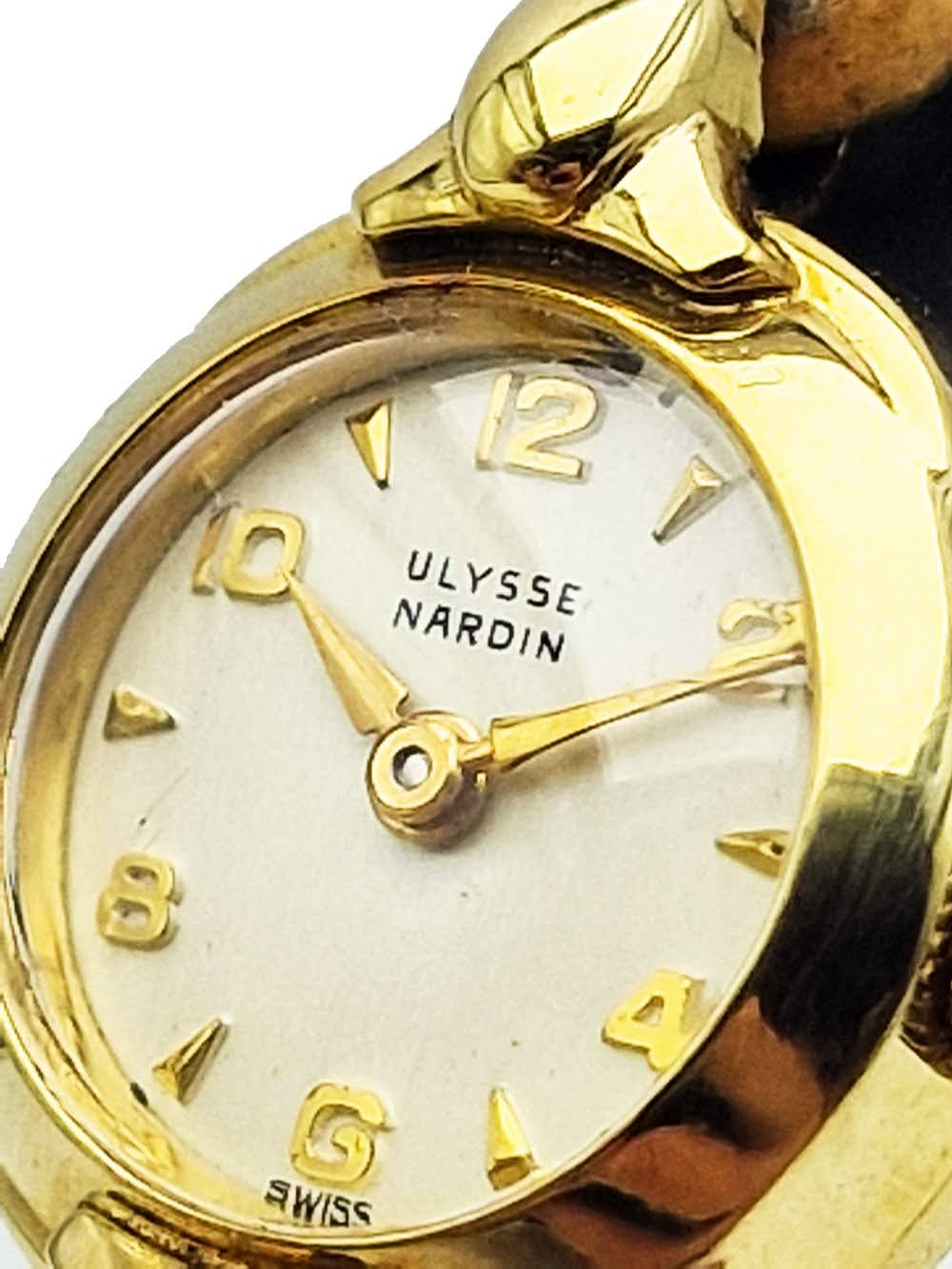 Złocony 90 mikronów Ulysse Nardin lata 50. - stan sklepowy!