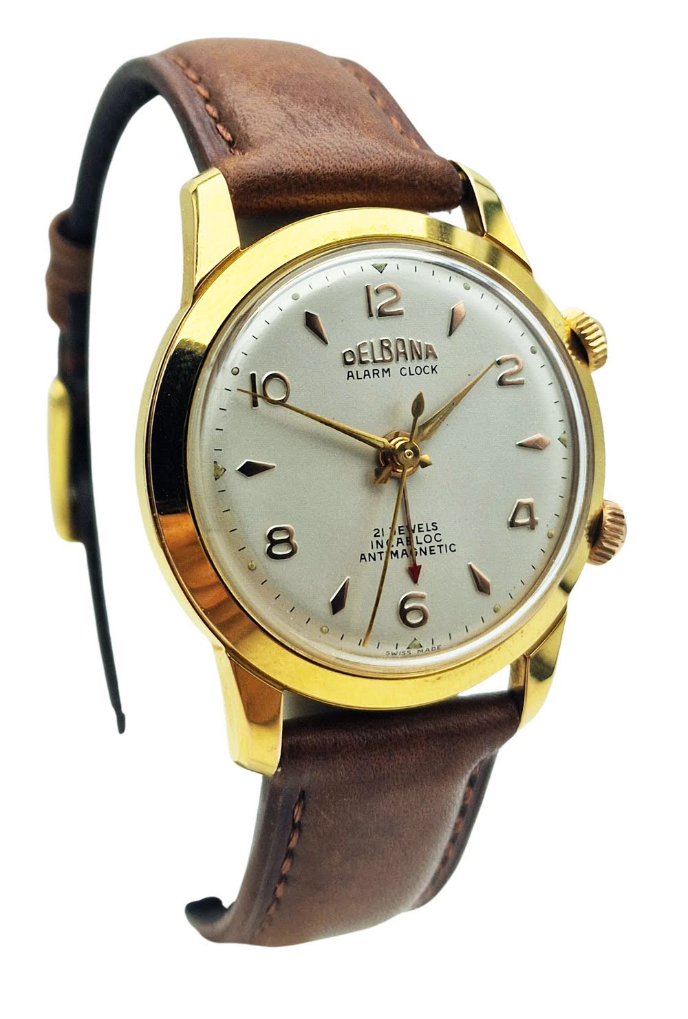 Unikatowa Delbana Alarm Clock AS 1475 lata 50. - 100%, stan sklepowy.