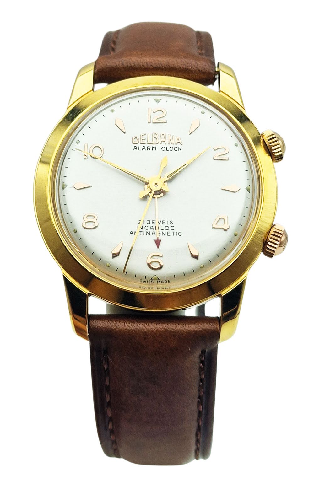 Unikatowa Delbana Alarm Clock AS 1475 lata 50. - 100%, stan sklepowy.