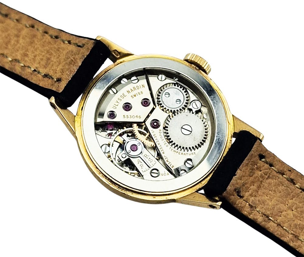 Złoty 18K Ulysse Nardin lata 50. - stan idealny!