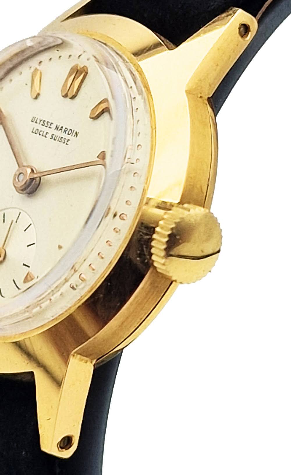 Złoty 18K Ulysse Nardin lata 50. - stan idealny!