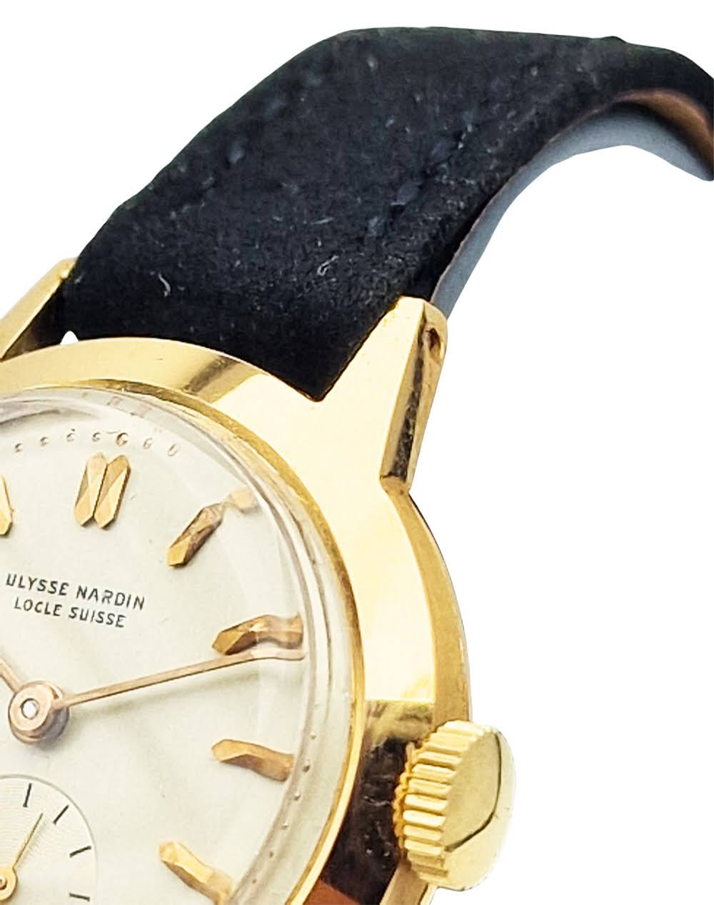 Złoty 18K Ulysse Nardin lata 50. - stan idealny!