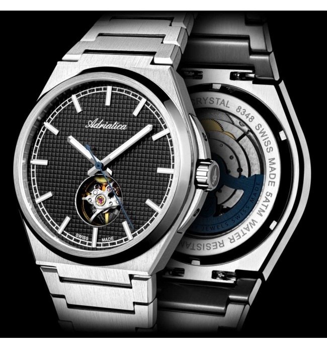 Zegarek Adriatica Automatic Open Heart A8348.5114A (A83485114A)