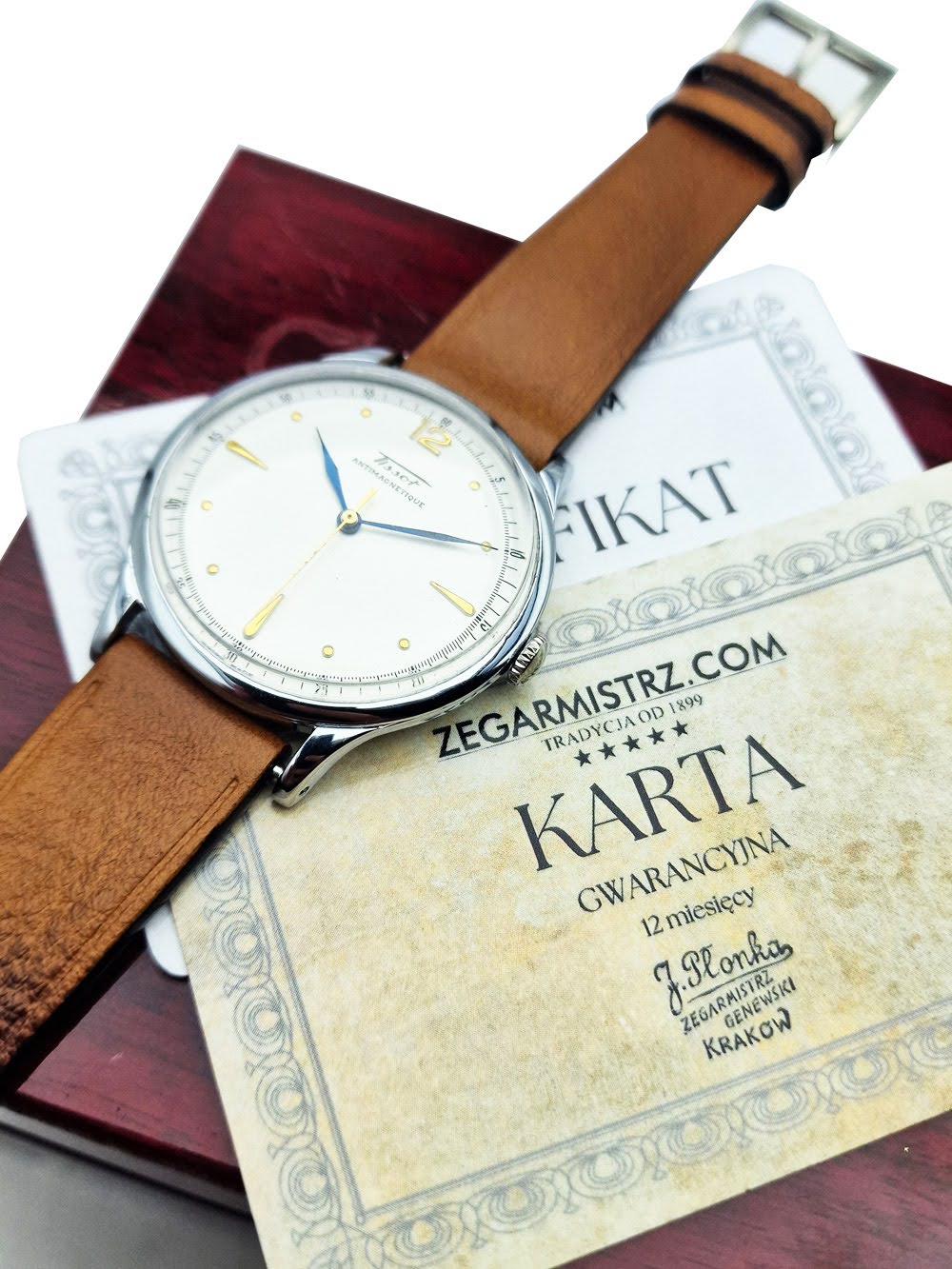 Tissot Antimaqnetique 17 Jewels lata 50. - Unikatowy egzemplarz kolekcjonerski!