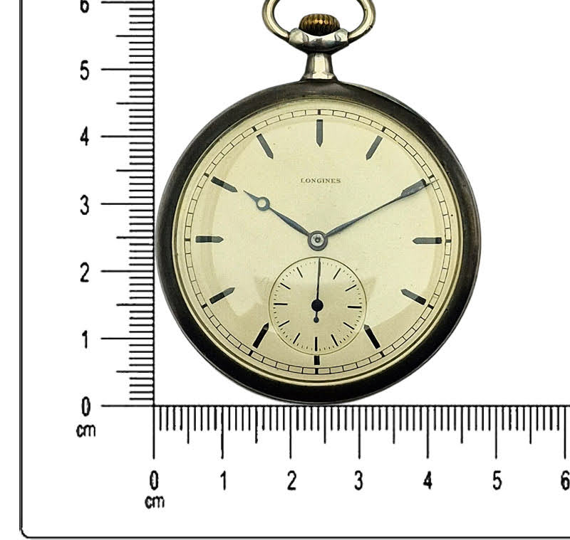Srebrny 0.900 Longines Cal. 18.89M z 1914r. - doskonały stan!