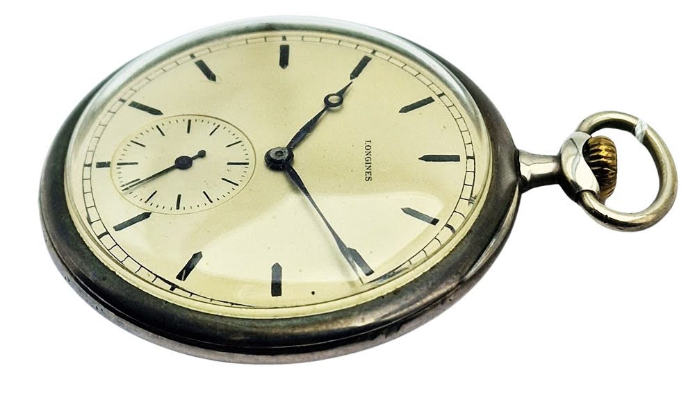 Srebrny 0.900 Longines Cal. 18.89M z 1914r. - doskonały stan!