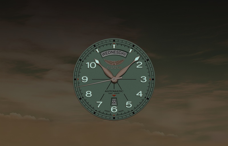 Zegarek Aviator Douglas Day Date Limited Edition V.3.44.2.404.4 (V34424044) - noc